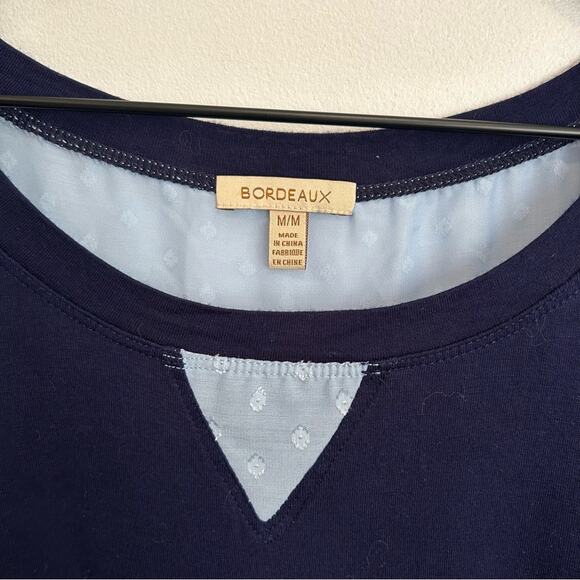 Bordeaux Cavay Swiss Dot Top - Picture 6 of 7